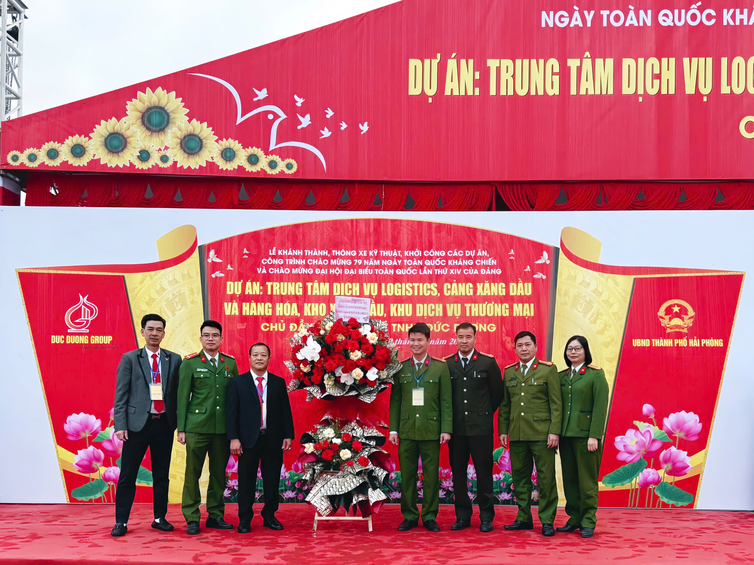 Công an phường Nguyễn Đại Năng bảo đảm an ninh trật tự Lễ khởi công Dự án trên địa bàn phường